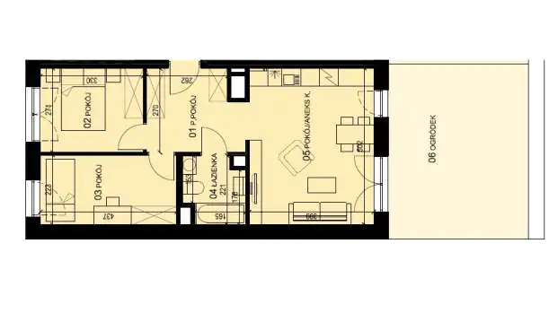 Mieszkanie 50.98 m2