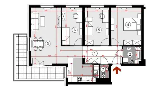 Mieszkanie 84.01 m2
